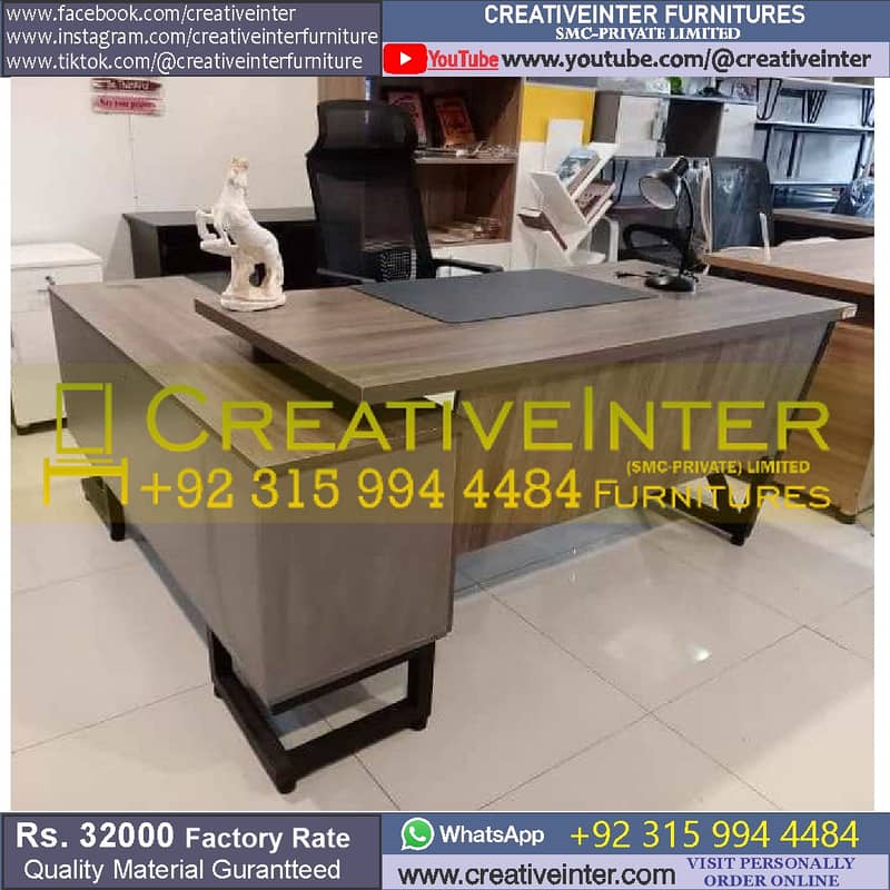 Office Table CEO Executive Office Furniture Workstation Meeting Desk 12