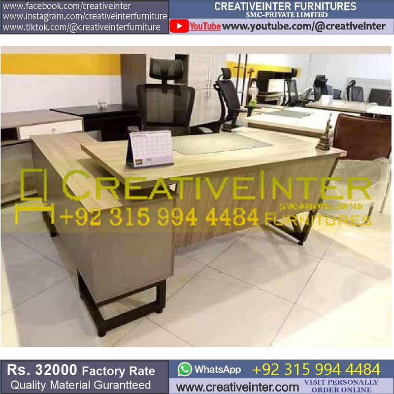 Office Table CEO Executive Office Furniture Workstation Meeting Desk 11