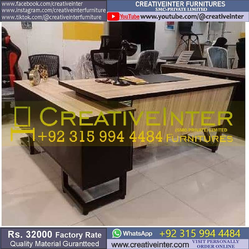 Office Table CEO Executive Office Furniture Workstation Meeting Desk 17