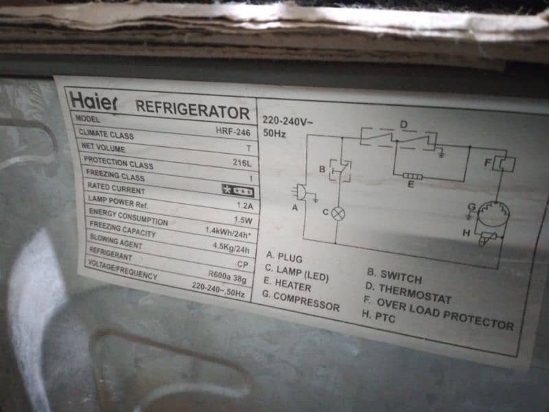Haier refregirator 10 cubic feet 6