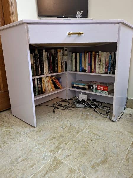 Work/Study Table with book shelves 2