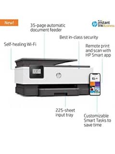 New Smart HP Officejet 8012 Wireless Printer Scan copy print WD phone