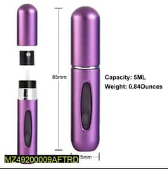 Refillable portable mini perfume Atomizer bottle, 5ml 0