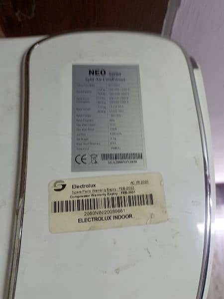 Electrolux DC inverter in warranty, no repair perfect working 3