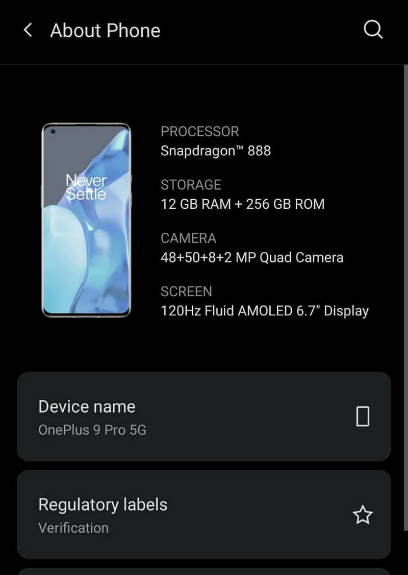 oneplus 9 pro PTA approved new conditon 3