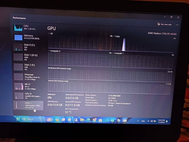 HP Notebook 6 Gen + 2GB AMD Graphics Card 10