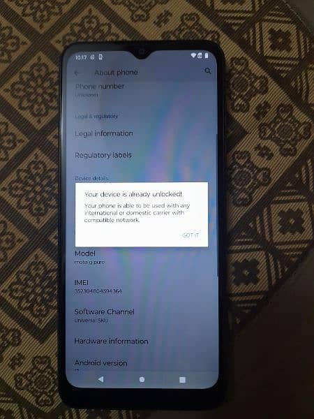 selling my moto g pure 5