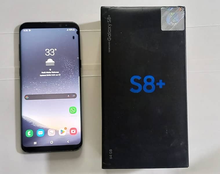 S8 + with box 7