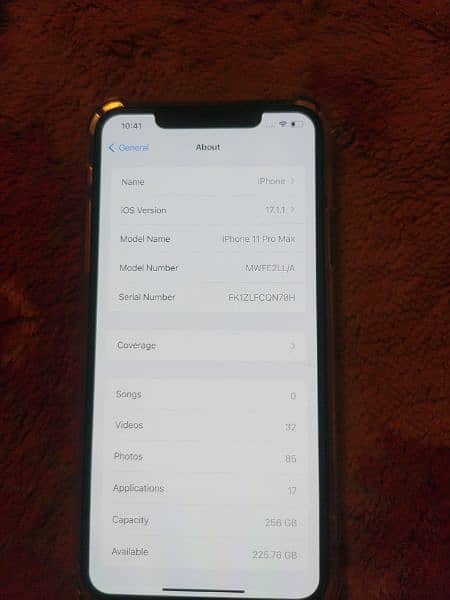 iphone11 pro max all ok memory 256gb Battery 97%water pak 10