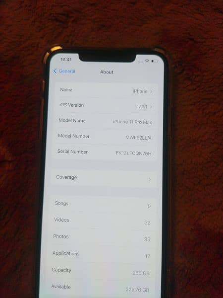 iphone11 pro max all ok memory 256gb Battery 97%water pak 11