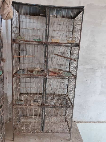 8 portion bird cage for sale 1.5 by 1.5 size 0