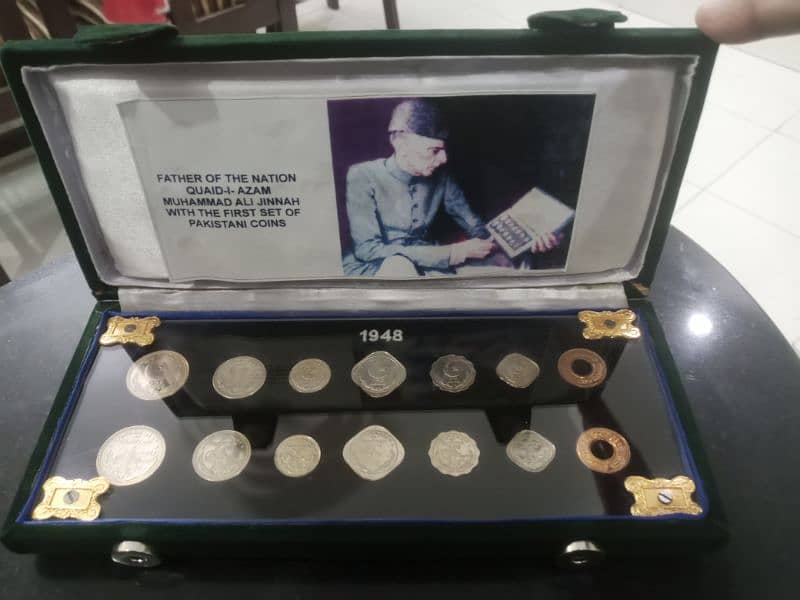 Pakistan first coin set 14 peices 1