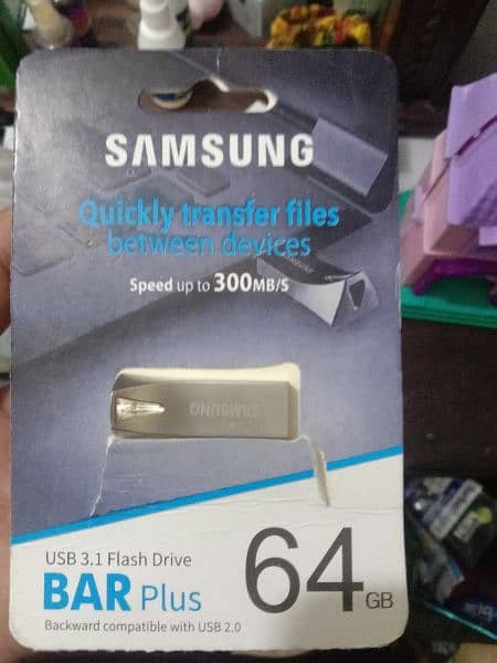 Samsung original 64 gb USB flash drive 4 months warranty bhi hai 1