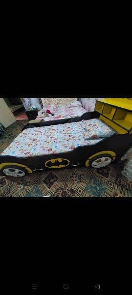 kids car bunk bed with lights 6