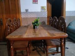 Dining Table with 6 chair for sale