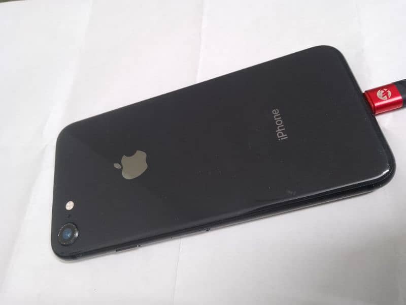 Iphone-8, black color,64-gb,battery health 80-percent original 2