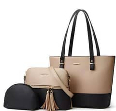 Leather Plain Shoulder Bags
