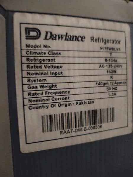 Dawlance Refrigerator 9175WBLVS 5