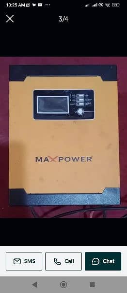 MAX POWER SOLAR INVTER 1200 waat FOR SALE GOOD WARKING 1