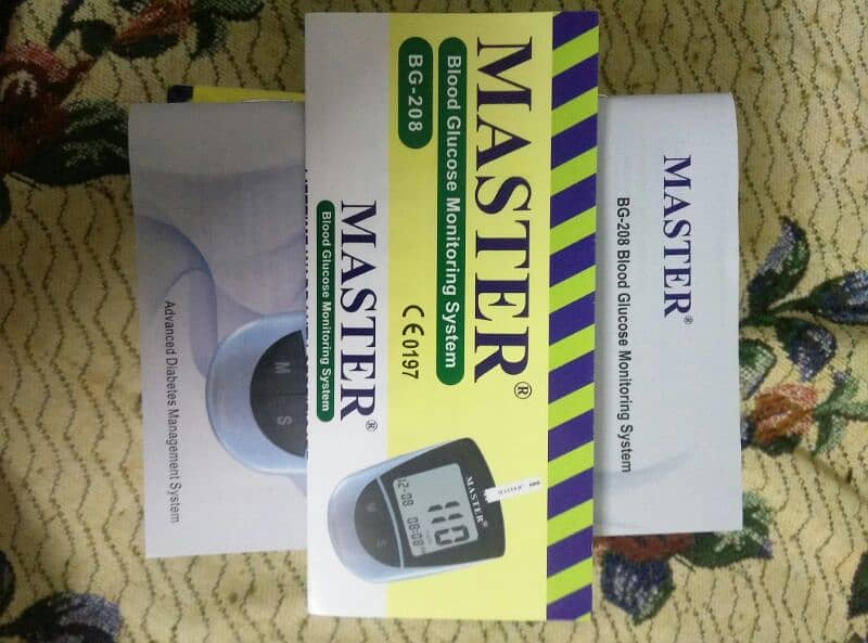 Master Glucometer with 10 free strips
accurate result 
easy to use 3