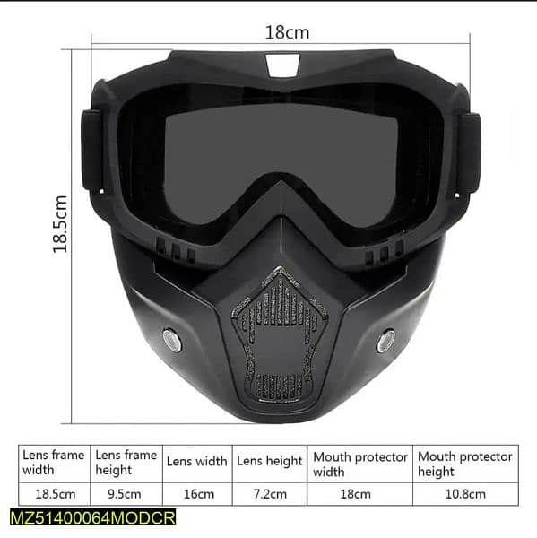 Dust Proof stylish sports Glasses Mask 4