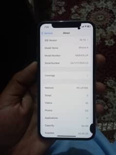 iPhone X PTA APPROVED with box all ok all genuine only screen dot