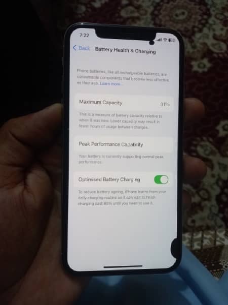 iPhone X PTA APPROVED with box all ok all genuine only screen dot 4