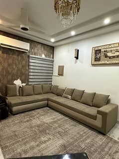L shaped , luxury , comfortable sofa 0