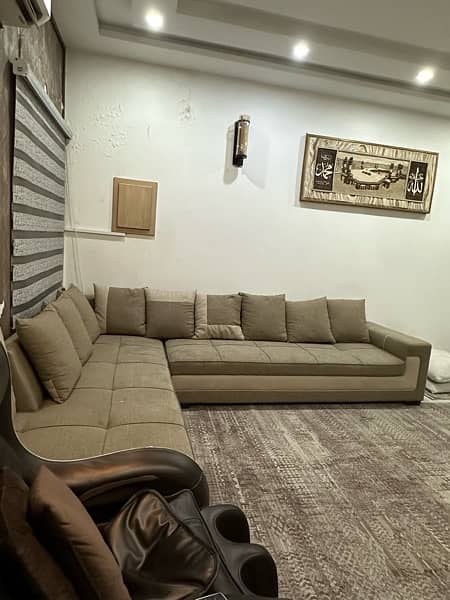 L shaped , luxury , comfortable sofa 1