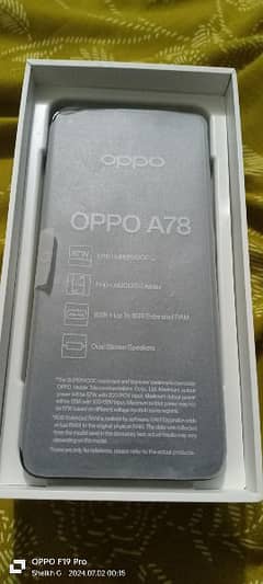 Oppo A78 just box open