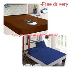 cotton plain double bed Mattress cover
