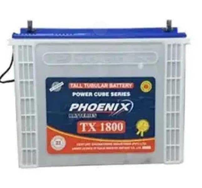 PHOENIX TX1800 TALL TUBULAR BATTERY 1