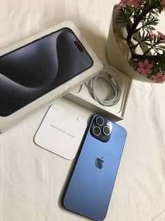 Iphone 15 pro max Factory Unlock LLA Blue Titanium complete