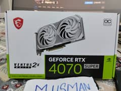 MSI RTX 4070 SUPER VENTUS 2X WHITE 12GB wtsup 03228365025