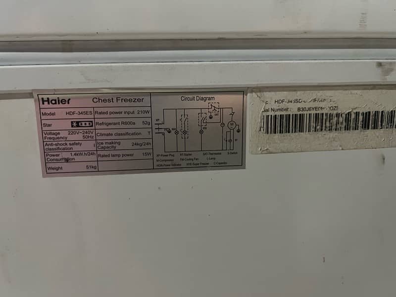 haier freezer 5