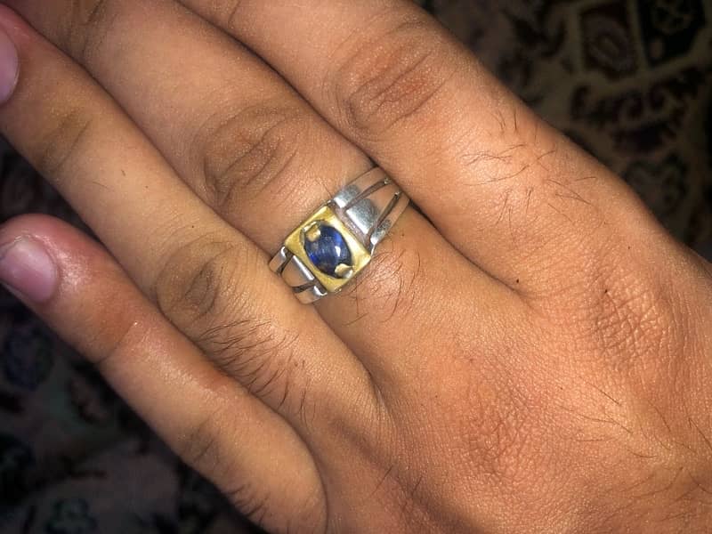 Beautiful Blue Sapphire (Neelam) Ring 2