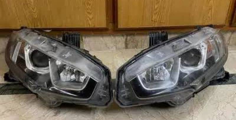 civic 2017 original headlights set 0