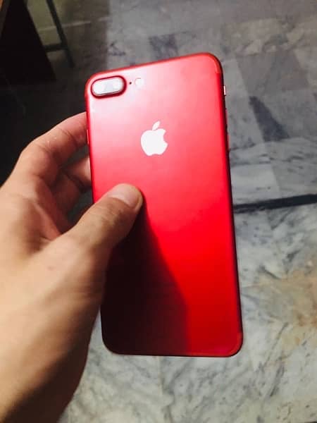 I want urgently sale iPhone 7 Plus red lush condition 35GB pta approve 1