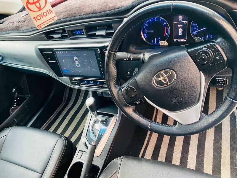 Toyota Corolla Altis grande 2021 black interior 4