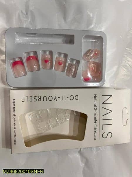 Fancy Artifical Nail Pack of 24 7