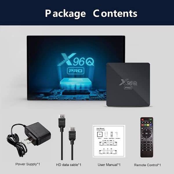 X96Q PRO ANDROID TV BOX WITH MOUSE AND KEYBOARD,AIR REMOTE 2