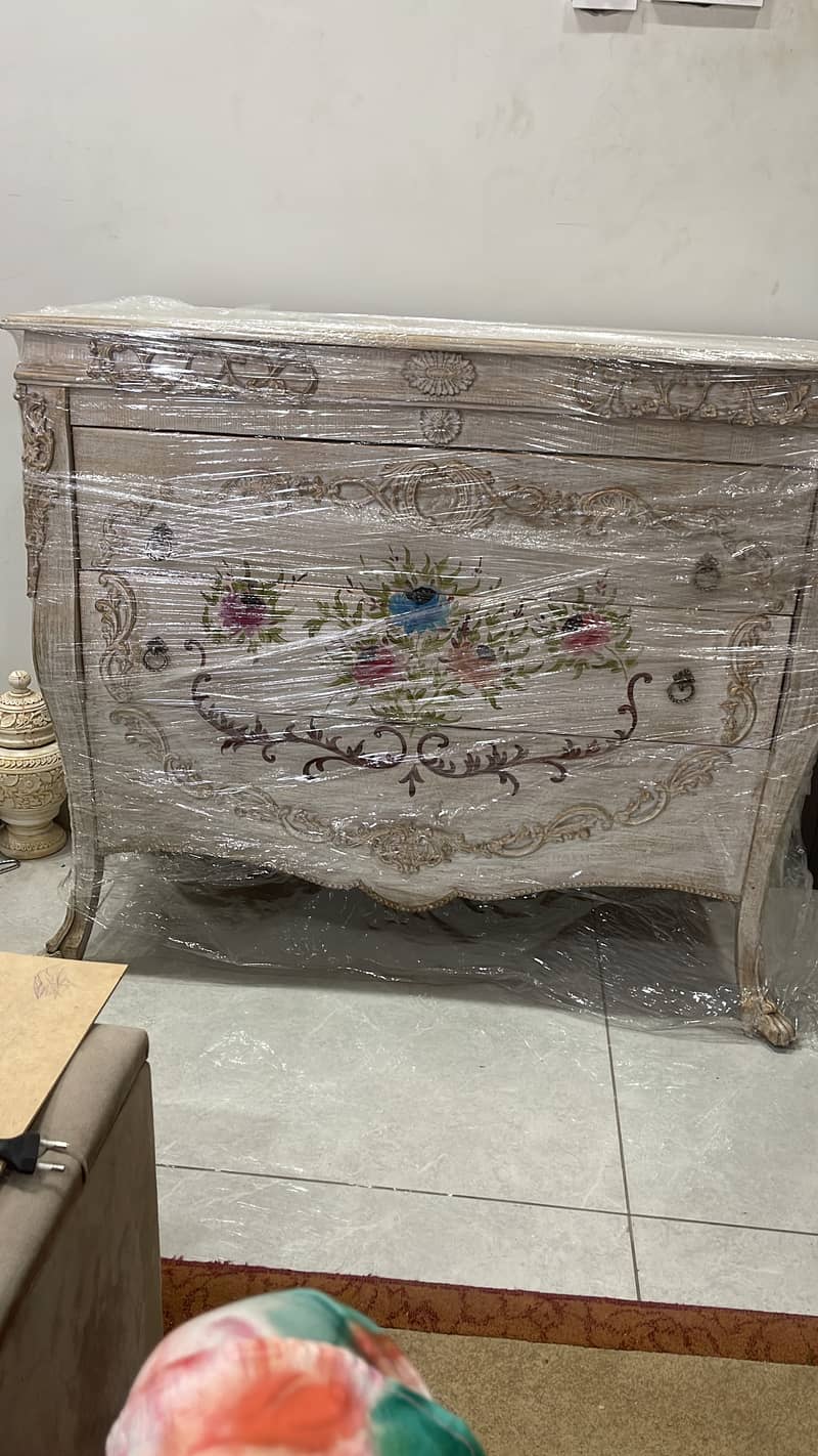 Hand painted victorian style console 1