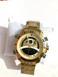 Navi force watch for mens golden colour Empower of your wrist