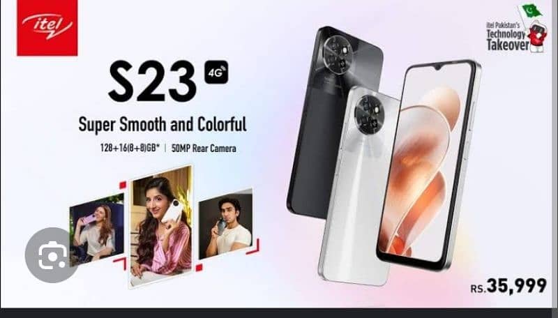 iTel s23 made from sudia 128gb 16gb 50mp cam 3