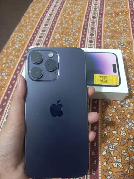"iPhone 14 Pro Max Midnight Purple - Factory, Pristine Condition" 0