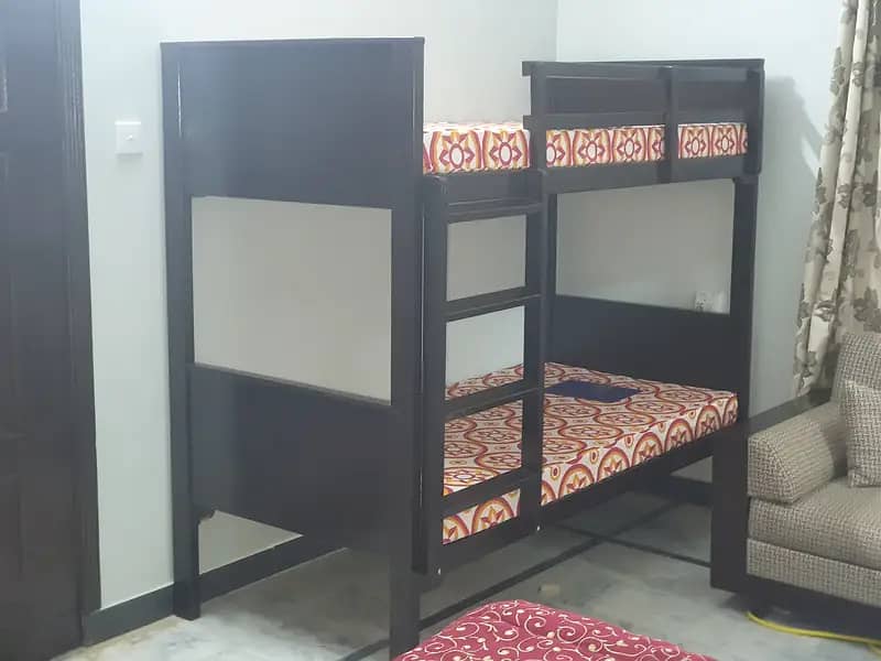 wood bunk size 2.5x5 feet Made of Malaysian pine wood 7 years warranty 5