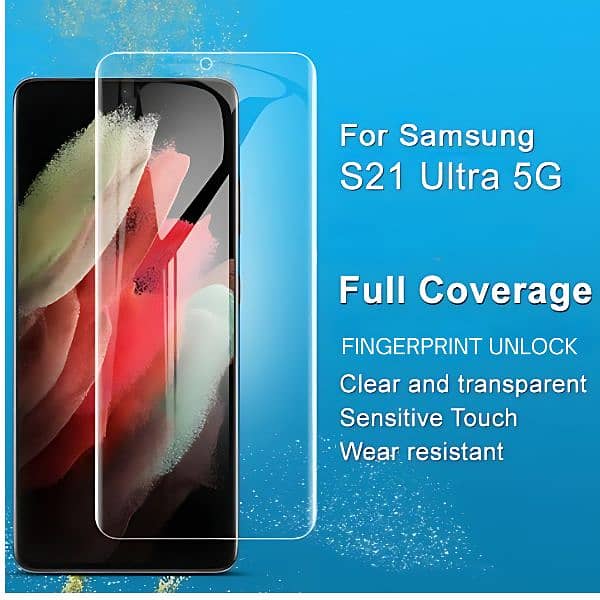 Samsung S24 Ultra | S23 Ultra | S22 Ultra | S21 Ultra |UV Tempred Glas 3