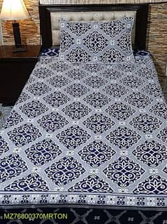 2 Pcs Crystal Cotton Printed Single BadSheet