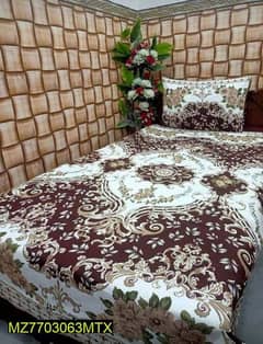 2 Pcs Crystal Cotton Printed Single BadSheet