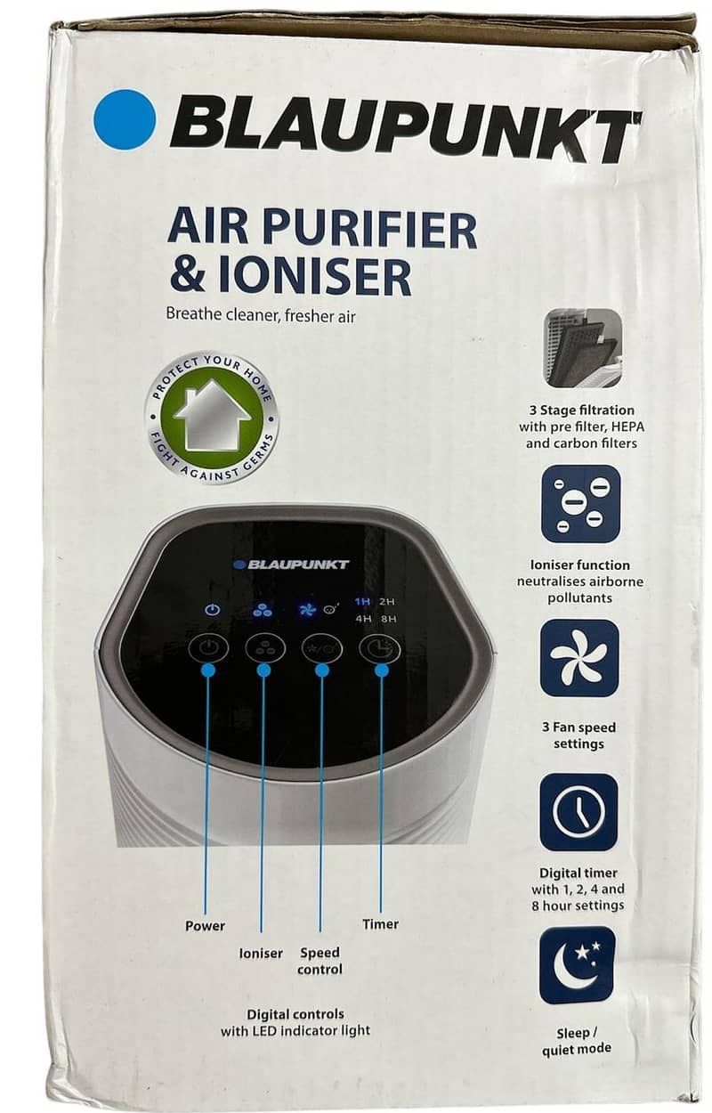 Air PuriFier &Ioniser 3 Stage Filtration Digital Timer Quite Mode 2